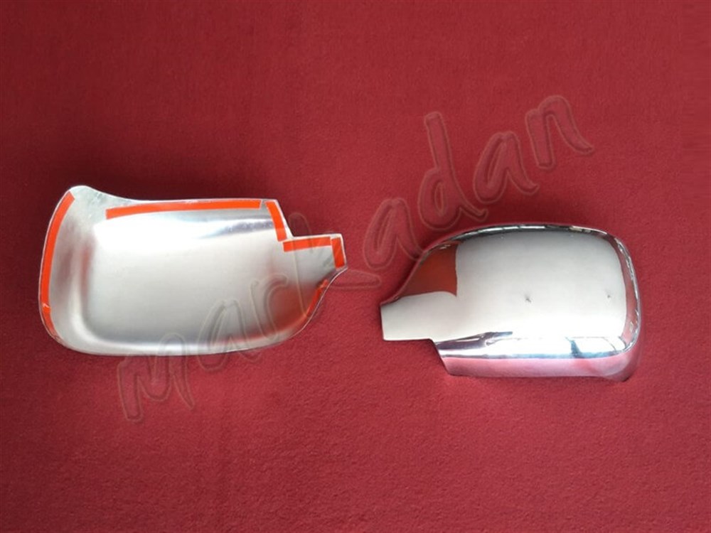 DB Chrome Renault Kangoo Krom Ayna Kapağı 2002-2007 2 Parça P.Çelik