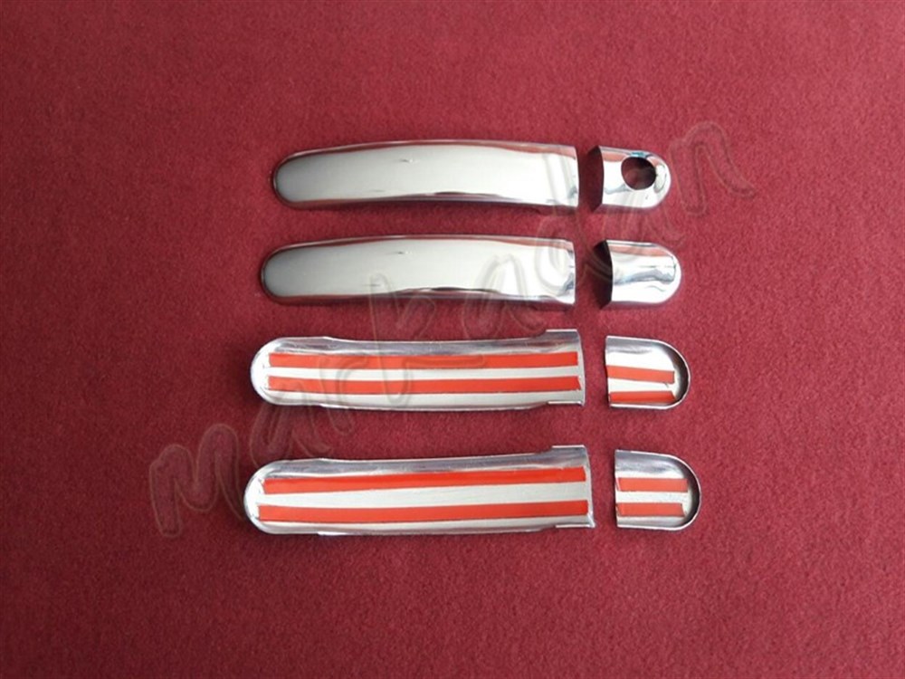 DB Chrome Skoda Octavia Kapı Kolu Nikelajı 1999-2004 4 Kapı P.Çelik