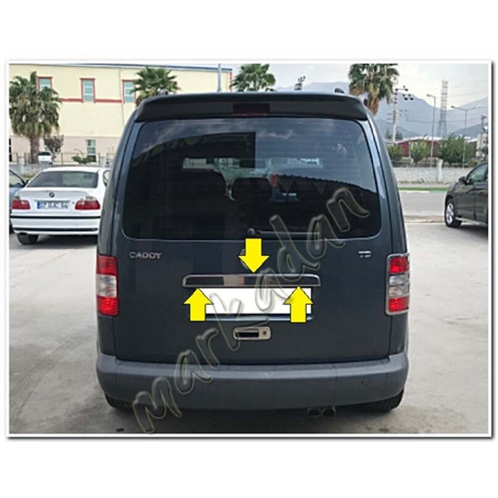 DB Chrome VW Caddy Krom Bagaj Çıtası 2004-2010 Tek Kapı P.Çelik