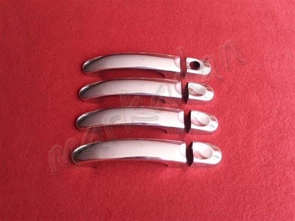 DB Chrome VW T5 Caravelle Kapı Kolu Nikelajı 2003-2014 4 Kapı P.Çelik