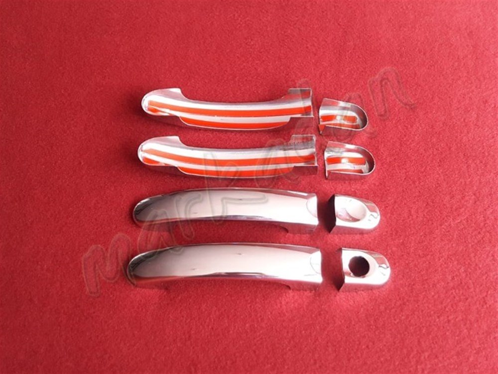DB Chrome VW T5 Caravelle Kapı Kolu Nikelajı 2003-2014 4 Kapı P.Çelik
