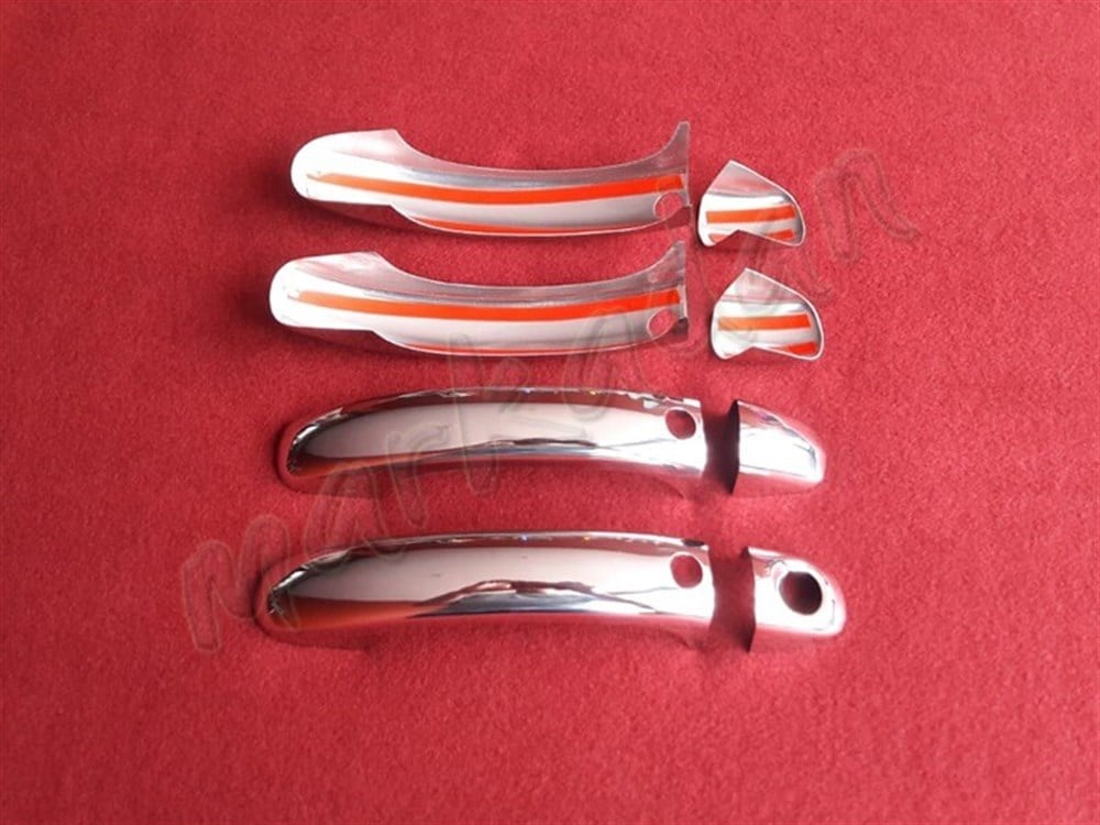 DB Chrome VW Touareg Sensörlü Kapı Kolu Nikelajı 2008-2010 4 Kapı P.Çelik