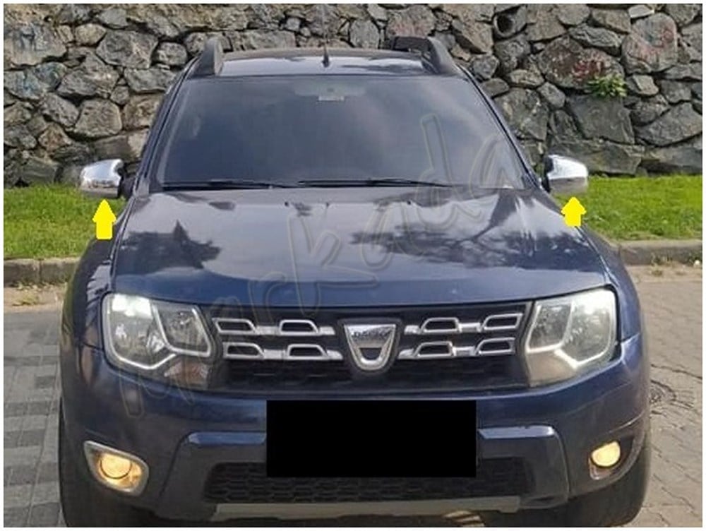Markadan Dacia Duster Krom Ayna Kapağı 2012-2017 2 Parça Abs Krom