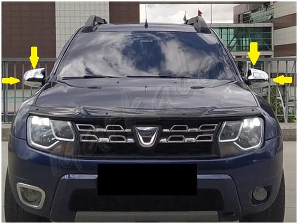 Markadan Dacia Duster Krom Ayna Kapağı 2012-2017 2 Parça Abs Krom