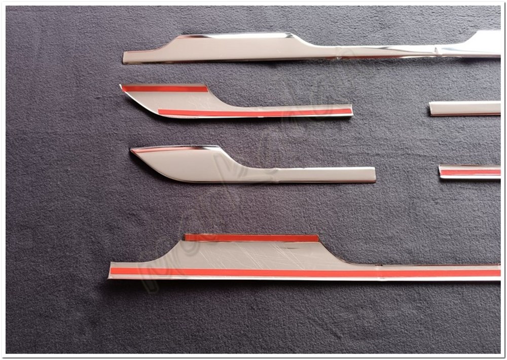 Markadan Dacia Duster Yan Marşpiyel Üstü Krom Çıta 2018-2024 6 Parça Paslanmaz Çelik