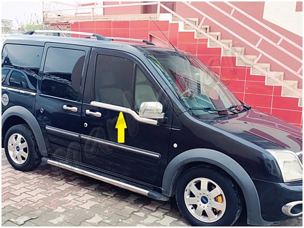 Markadan Ford Connect Krom Cam Çıtası 2002-2014 2 Parça Paslanmaz Çelik