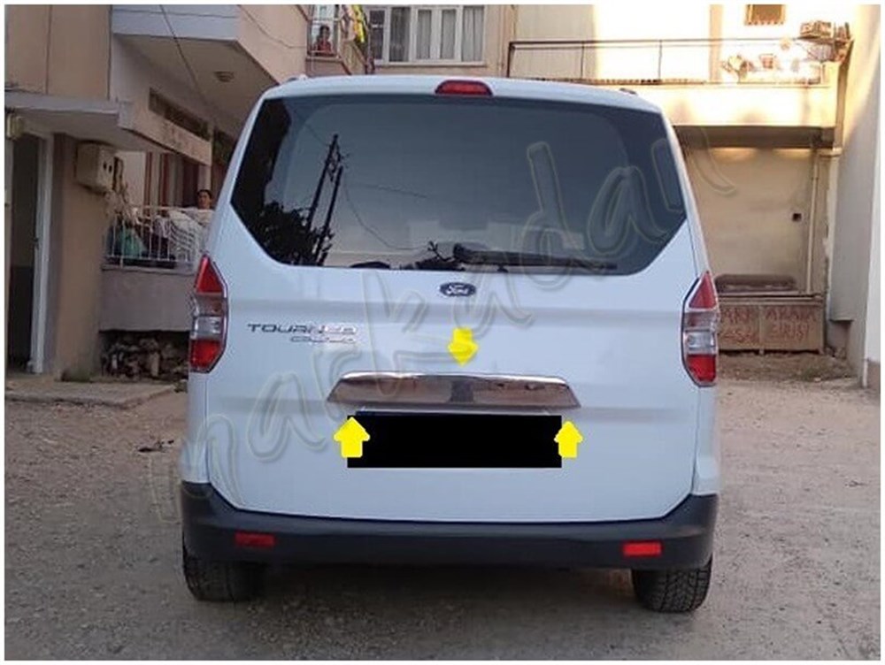 Markadan Ford Tourneo Courier Krom Bagaj Çıtası 2014-2023 Paslanmaz Çelik