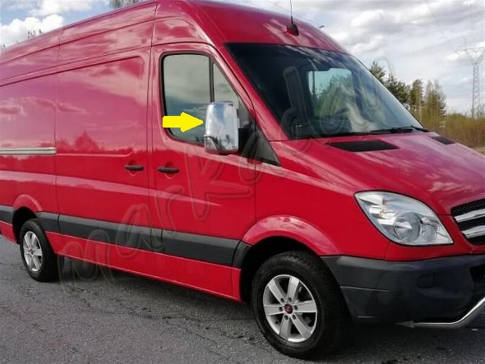 Markadan Mercedes Sprinter Krom Ayna Kapağı 2006-2018 2 Parça Abs Krom