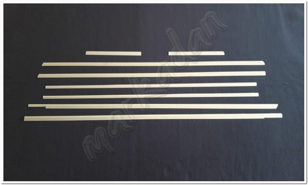 Markadan Mercedes Viano W639 Kısa Şasi Krom Cam Çıtası 2004-2014 8 Parça Paslanmaz Çelik