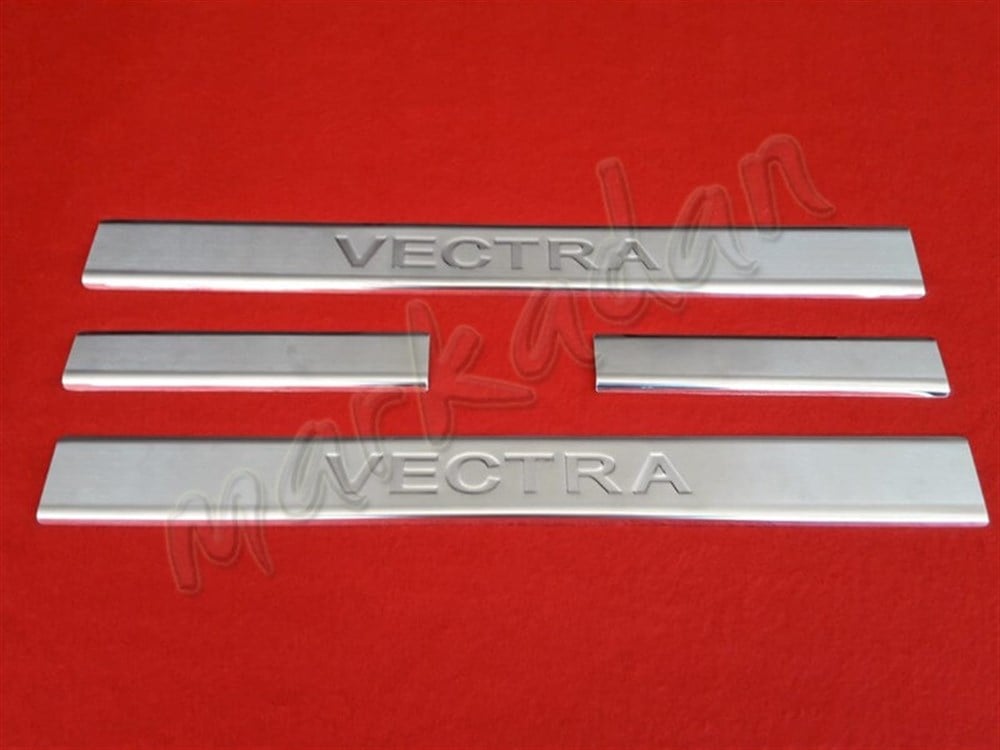 Markadan Opel Vectra C Kapı Eşiği 2002-2009 4 Parça Paslanmaz Çelik