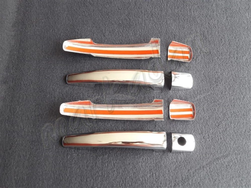 Markadan Peugeot 208 Krom Kapı Kolu 2013-2020 4 Kapı Paslanmaz Çelik