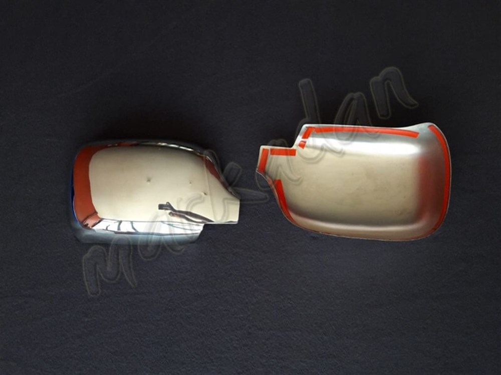 Markadan Renault Kangoo Krom Ayna Kapağı 2002-2007 2 Parça Paslanmaz Çelik