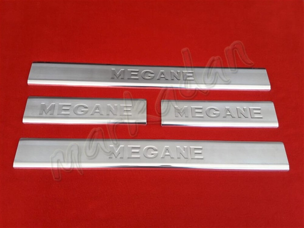 Markadan Renault Megane 2 Kapı Eşiği 2004-2010 4 Parça Paslanmaz Çelik