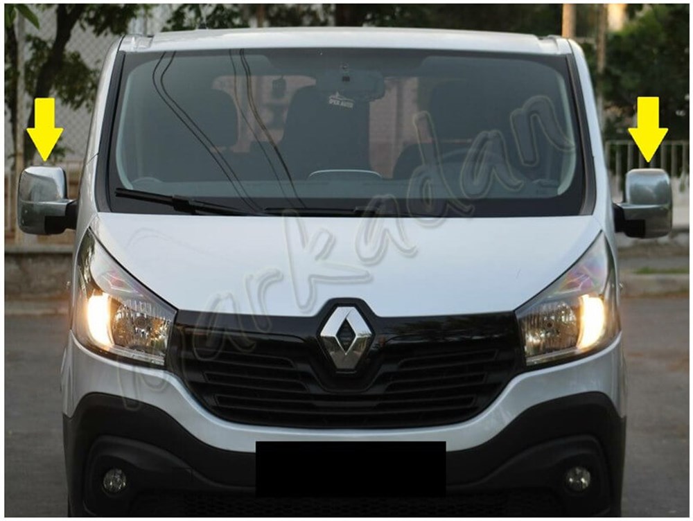 Markadan Renault Trafic Krom Ayna Kapağı 2015 Sonrası 2 Parça Abs Krom