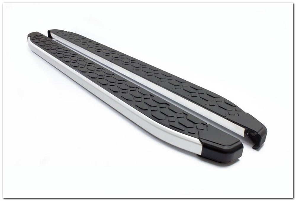 Omsa Line Fiat Doblo 2000-2009 Blackline Mat Alüminyum Alınlı Yan Basamak