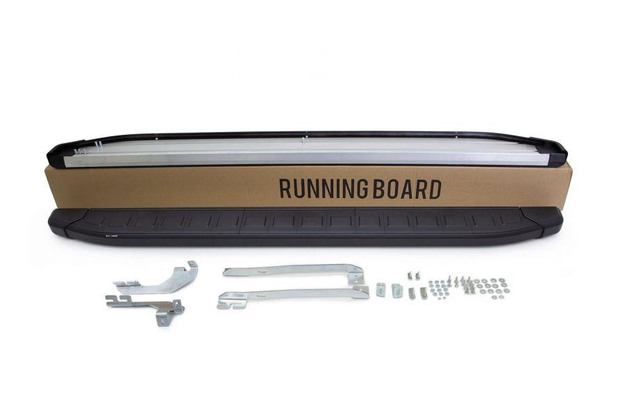 Omsa Line Jeep Commander 2006-2010 Proside Mat Siyah Alüminyum Alınlı Yan Basamak