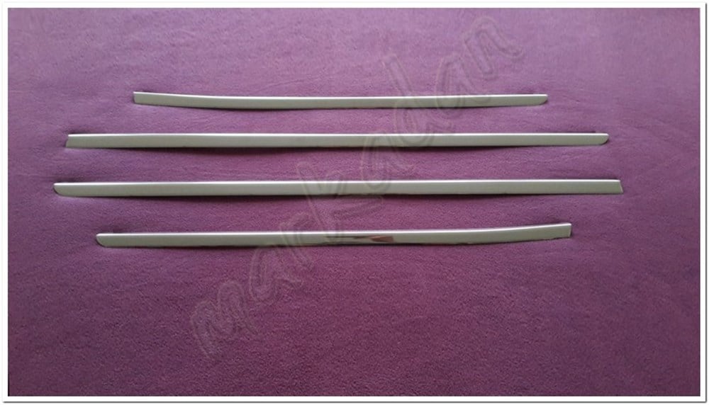 WOC Chrome Dacia Duster Krom Cam Çıtası 2018-2024 4 Parça Paslanmaz Çelik