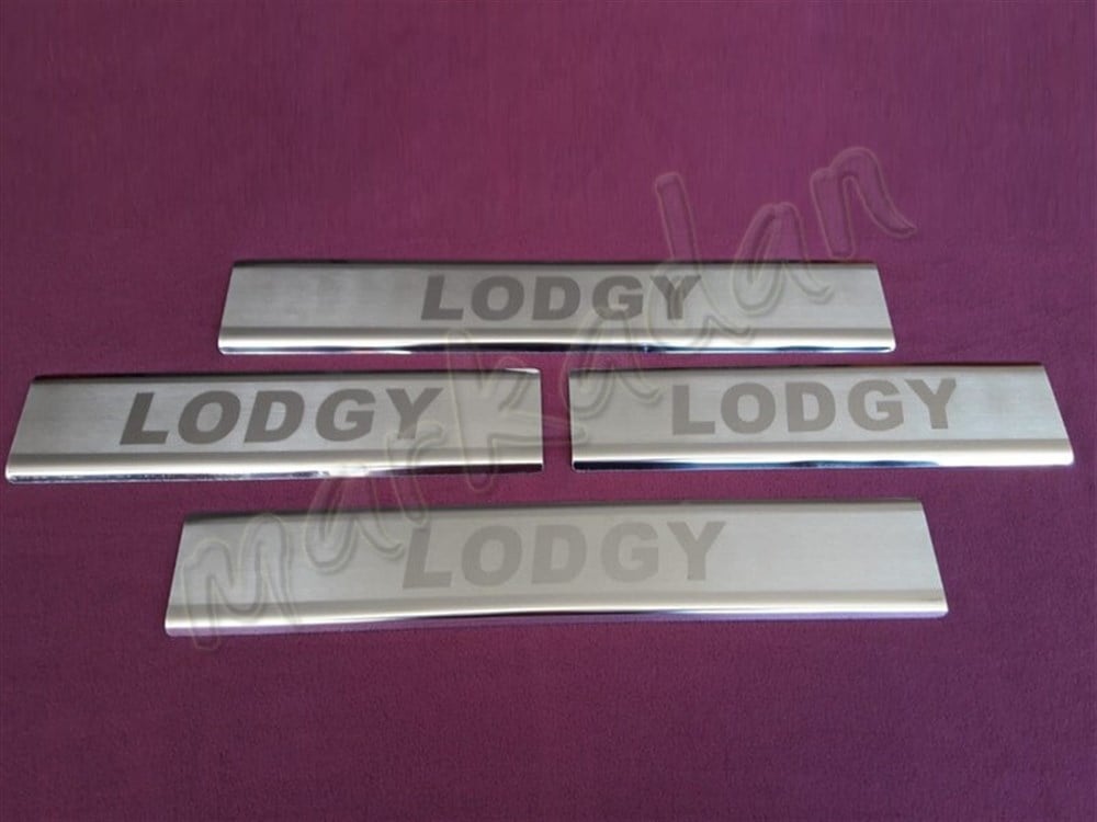 WOC Chrome Dacia Lodgy Kapı Eşiği 2012 Sonrası 4 Parça Paslanmaz Çelik