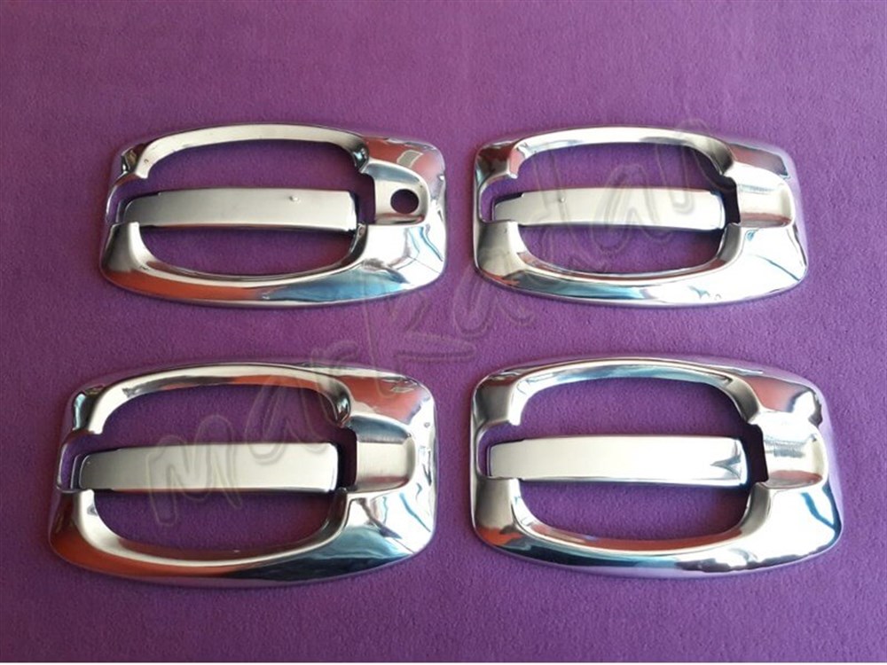 WOC Chrome Fiat Ducato Krom Kapı Kolu 2006-2014 4 Kapı 8 Parça Paslanmaz Çelik