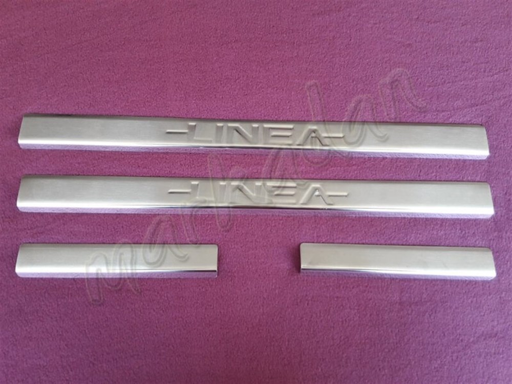 WOC Chrome Fiat Linea Kapı Eşiği 2006-2018 4 Parça Paslanmaz Çelik