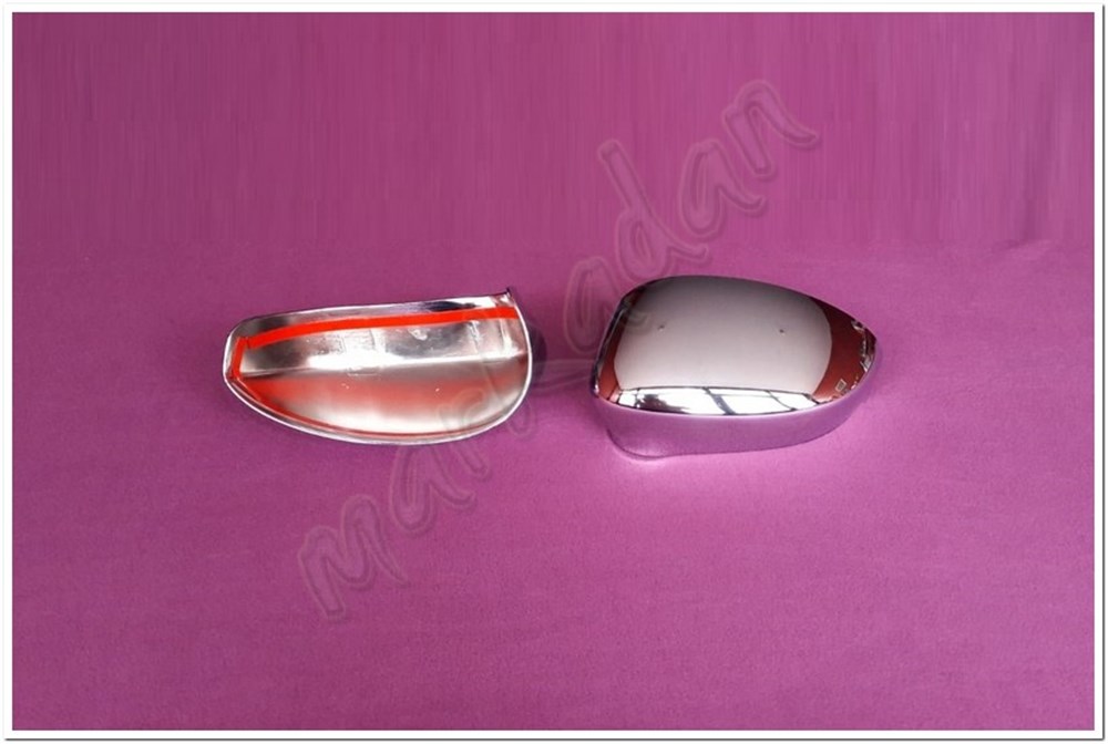 WOC Chrome Fiat Linea Krom Ayna Kapağı 2006-2018 2 Parça ABS Krom