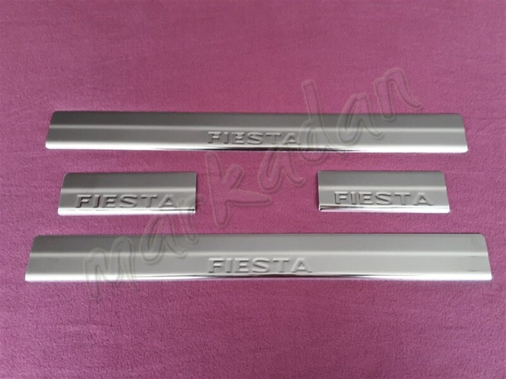 WOC Chrome Ford Fiesta Kapı Eşiği 2009-2017 4 Parça Paslanmaz Çelik