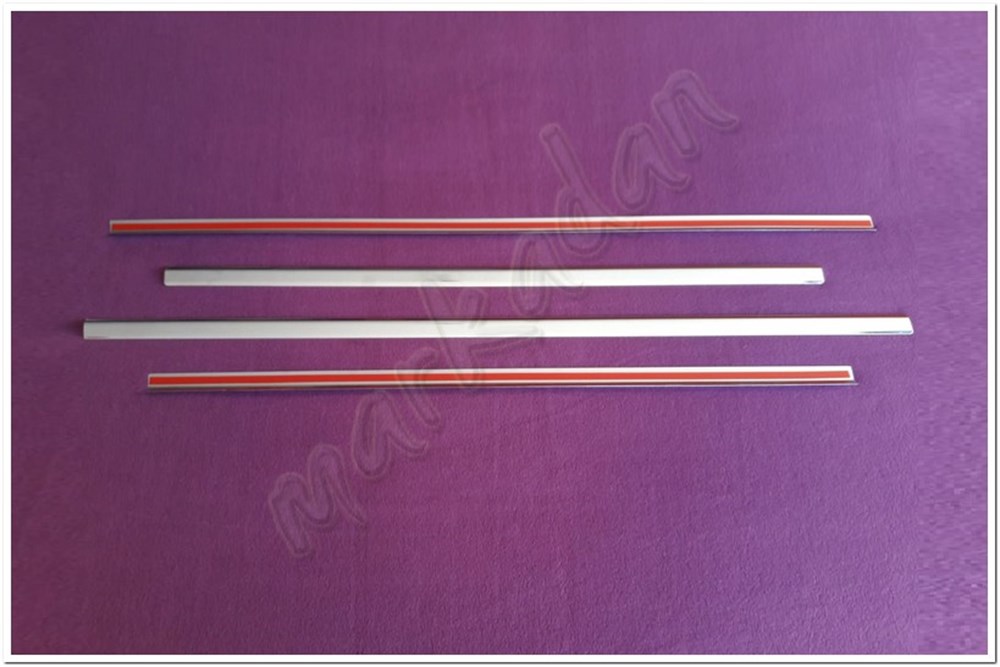 WOC Chrome Ford Focus Sedan Krom Cam Çıtası 2005-2011 4 Parça Paslanmaz Çelik
