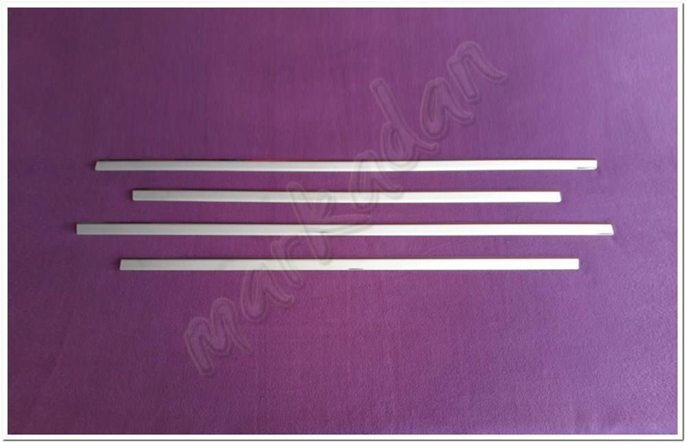 WOC Chrome Opel Astra J Sedan Krom Cam Çıtası 2010-2020 4 Parça Paslanmaz Çelik