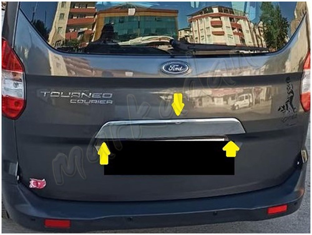 WOC Chrome Ford Tourneo Courier Krom Bagaj Çıtası 2014-2023 Paslanmaz Çelik