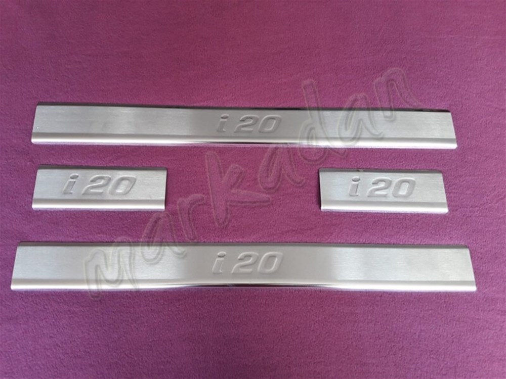 WOC Chrome Hyundai i20 Kapı Eşiği 2014-2020 4 Parça Paslanmaz Çelik