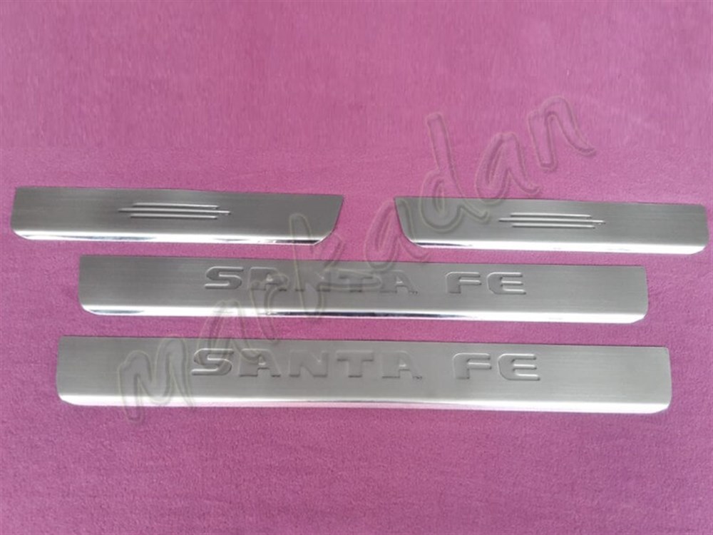 WOC Chrome Hyundai Santa Fe Kapı Eşiği 2007-2012 4 Parça Paslanmaz Çelik