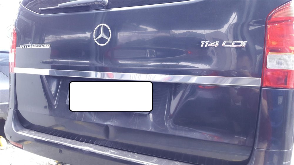 WOC Chrome Mercedes Vito Uzun Krom Bagaj Çıtası 2014 Sonrası Paslanmaz Çelik