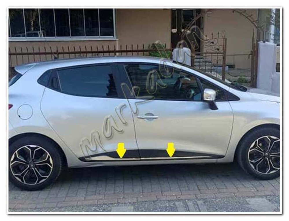 WOC Chrome Renault Clio 4 Krom Yan Kapı Çıtası 2012-2020 4 Parça Paslanmaz Çelik