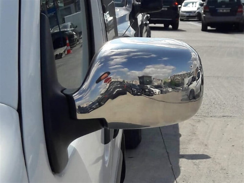WOC Chrome Renault Kangoo Krom Ayna Kapağı 2002-2007 2 Parça Abs Krom