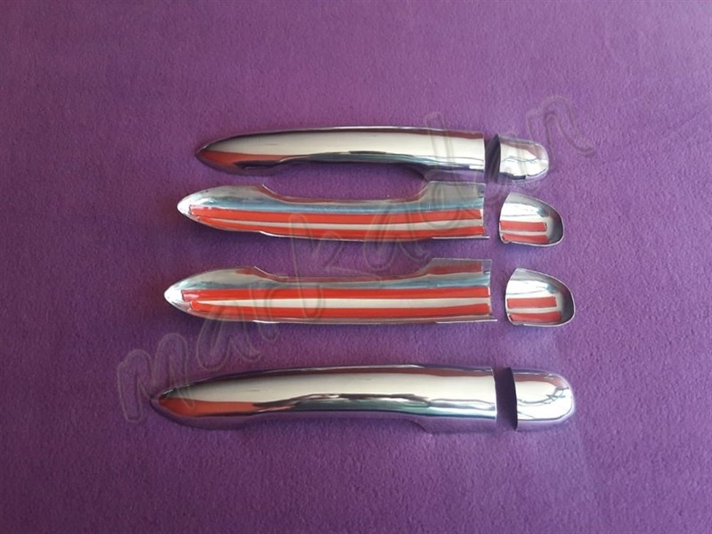 WOC Chrome Renault Megane 2 Krom Kapı Kolu 2004-2010 4 Kapı Paslanmaz Çelik