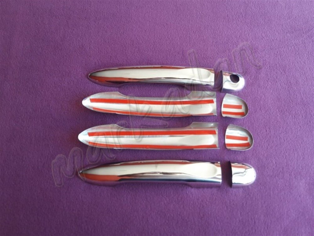 WOC Chrome Renault Megane 3 Krom Kapı Kolu 2010-2016 4 Kapı Paslanmaz Çelik