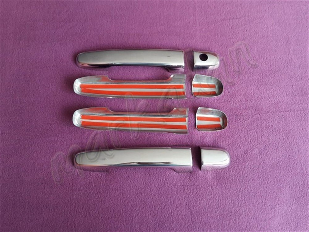 WOC Chrome Toyota Avensis Krom Kapı Kolu 2003-2008 4 Kapı Paslanmaz Çelik