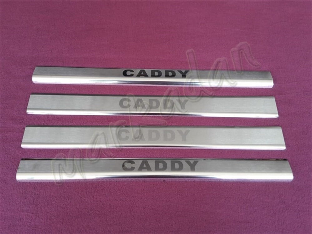 WOC Chrome VW Caddy Krom Kapı Eşiği 2015-2020 4 Parça Paslanmaz Çelik