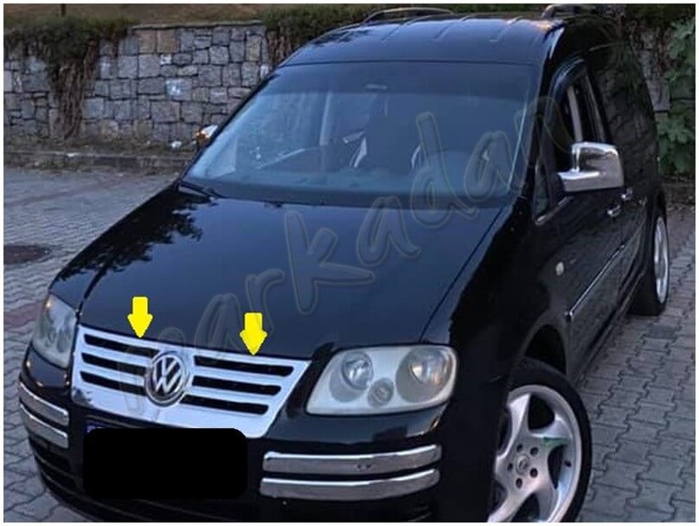 WOC Chrome VW Caddy Krom Ön Panjur Formlu 2004-2010 Paslanmaz Çelik