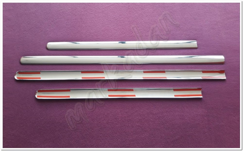 WOC Chrome VW Caddy Krom Yan Kapı Çıtası 2004-2014 4 Parça Paslanmaz Çelik