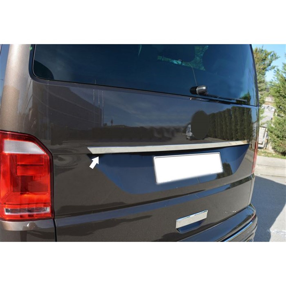 WOC Chrome VW T6 Transporter Plaka Üstü Krom Çıta 2015-2024 Paslanmaz Çelik