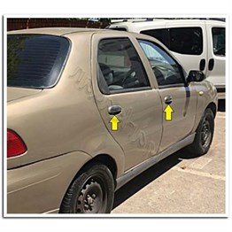 DB Chrome Fiat Albea Kapı Kolu Nikelajı 2002-2012 4 Kapı P.Çelik