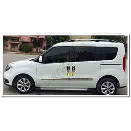 DB Chrome Fiat Doblo Kapı Kolu Nikelajı 2010-2023 4 Kapı 8 Parça P.Çelik