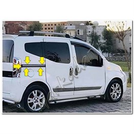 DB Chrome Fiat Fiorino Sürgülü Kapı Çıta Nikelajı 2008 Sonrası 4 Parça P.Çelik