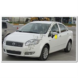 DB Chrome Fiat Linea Krom Ayna Kapağı 2006-2018 2 Parça P.Çelik