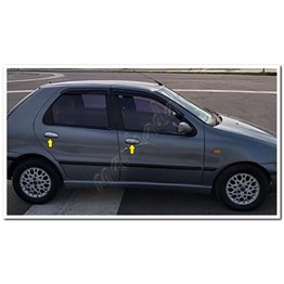 DB Chrome Fiat Palio Kapı Kolu Nikelajı 1998-2011 4 Kapı P.Çelik