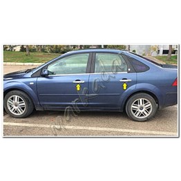 DB Chrome Ford Focus Sedan Kapı Kolu Nikelajı 2005-2011 4 Kapı P.Çelik