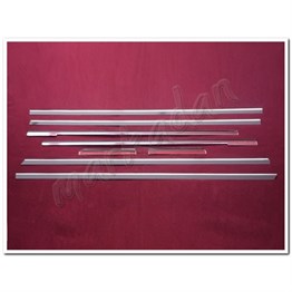 DB Chrome Mercedes Vito W447 Kısa Şase Cam Çıtası Nikelajı 2014 Sonrası 8 Parça P.Çelik