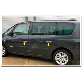 DB Chrome Renault Espace Kapı Kolu Nikelajı 2006 Sonrası 4 Kapı P.Çelik