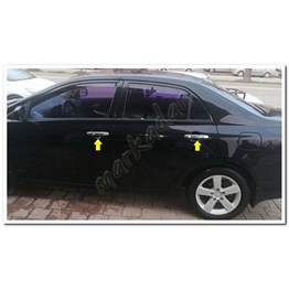 DB Chrome Toyota Corolla Kapı Kolu Nikelajı 2002-2007 4 Kapı P.Çelik